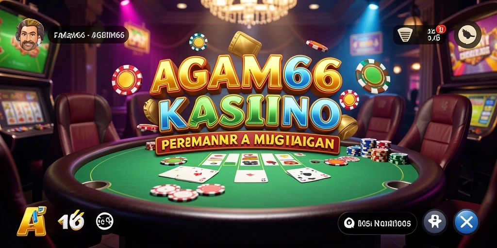 Screenshot AGAM66 menampilkan aksi seru permainan Kasino yang mendebarkan.