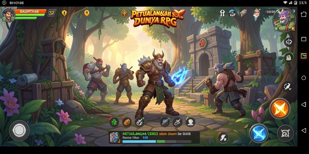 Tampilan gameplay RPG yang menakjubkan dari BAGINTA168.