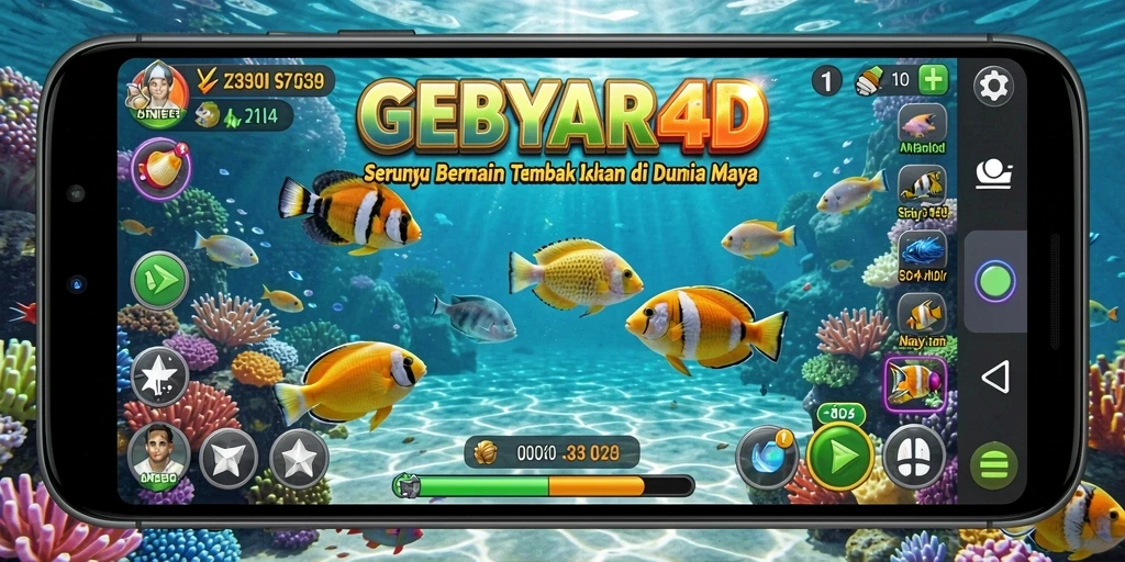 Gameplay seru menembak ikan di GEBYAR4D.