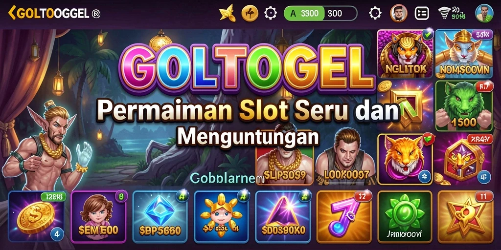 Screenshot GOLTOGEL menampilkan gameplay seru permainan Slot.