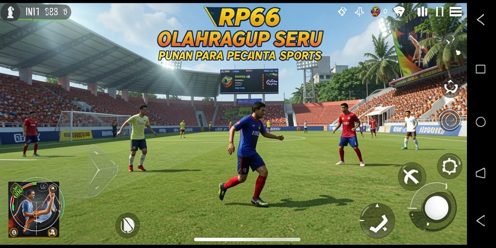 Tampilan gameplay RP66 yang seru dalam berbagai mode olahraga.
