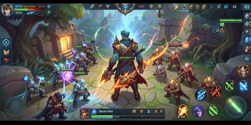 Menampilkan gameplay seru dari SIP33 dengan aksi MOBA yang mendebarkan.